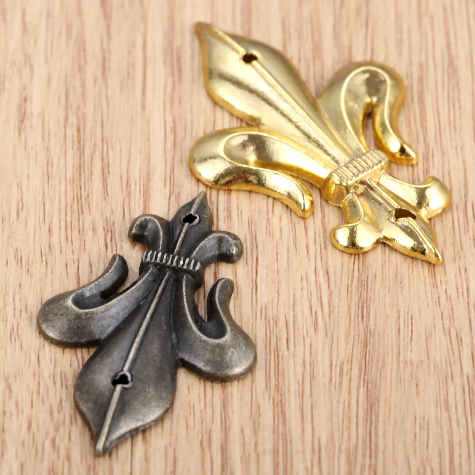 4 шт. антикварная бронзовая/Золотая мебель декоративные угловые кронштейны