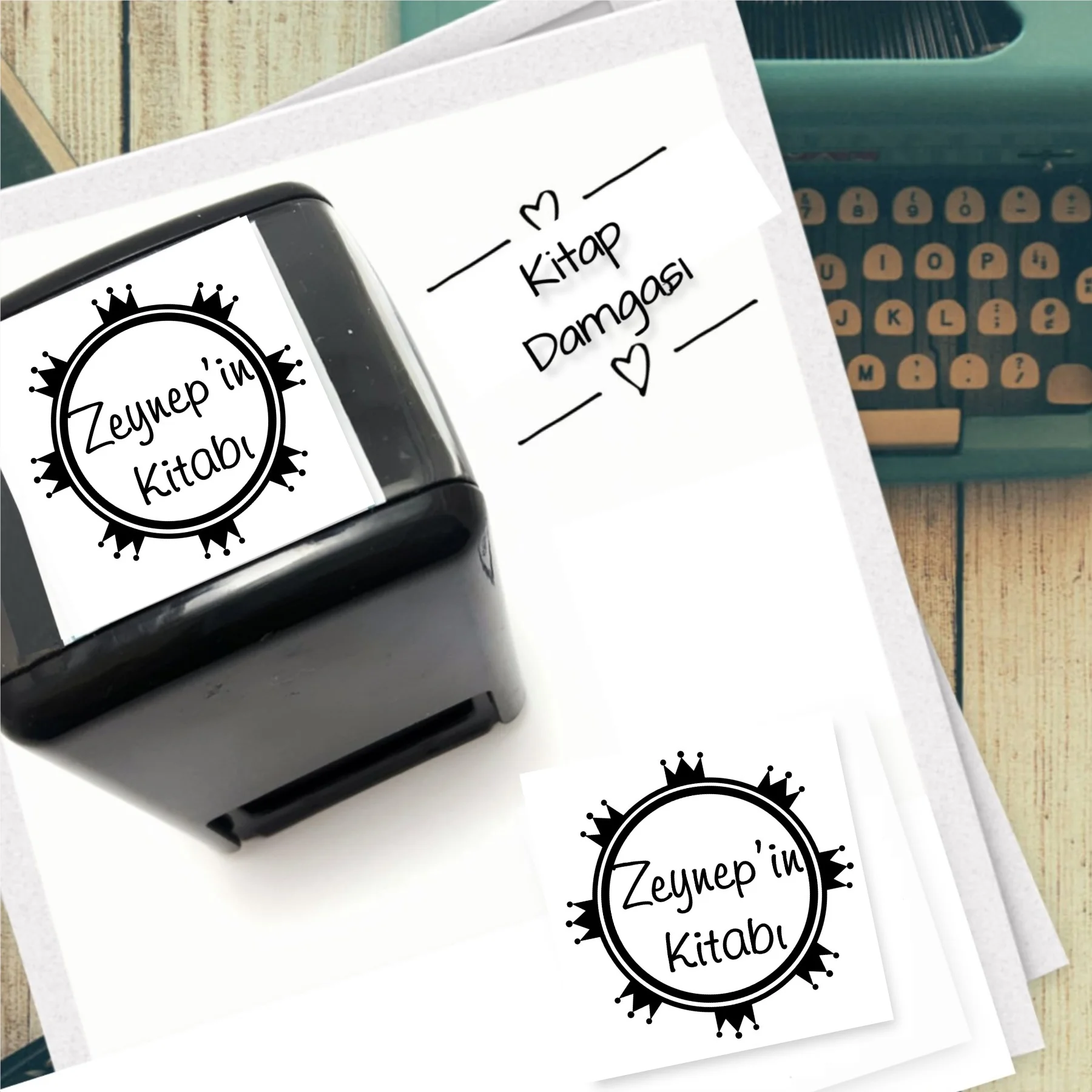 

Personalized Name Written Automatic Square Stamp-1044