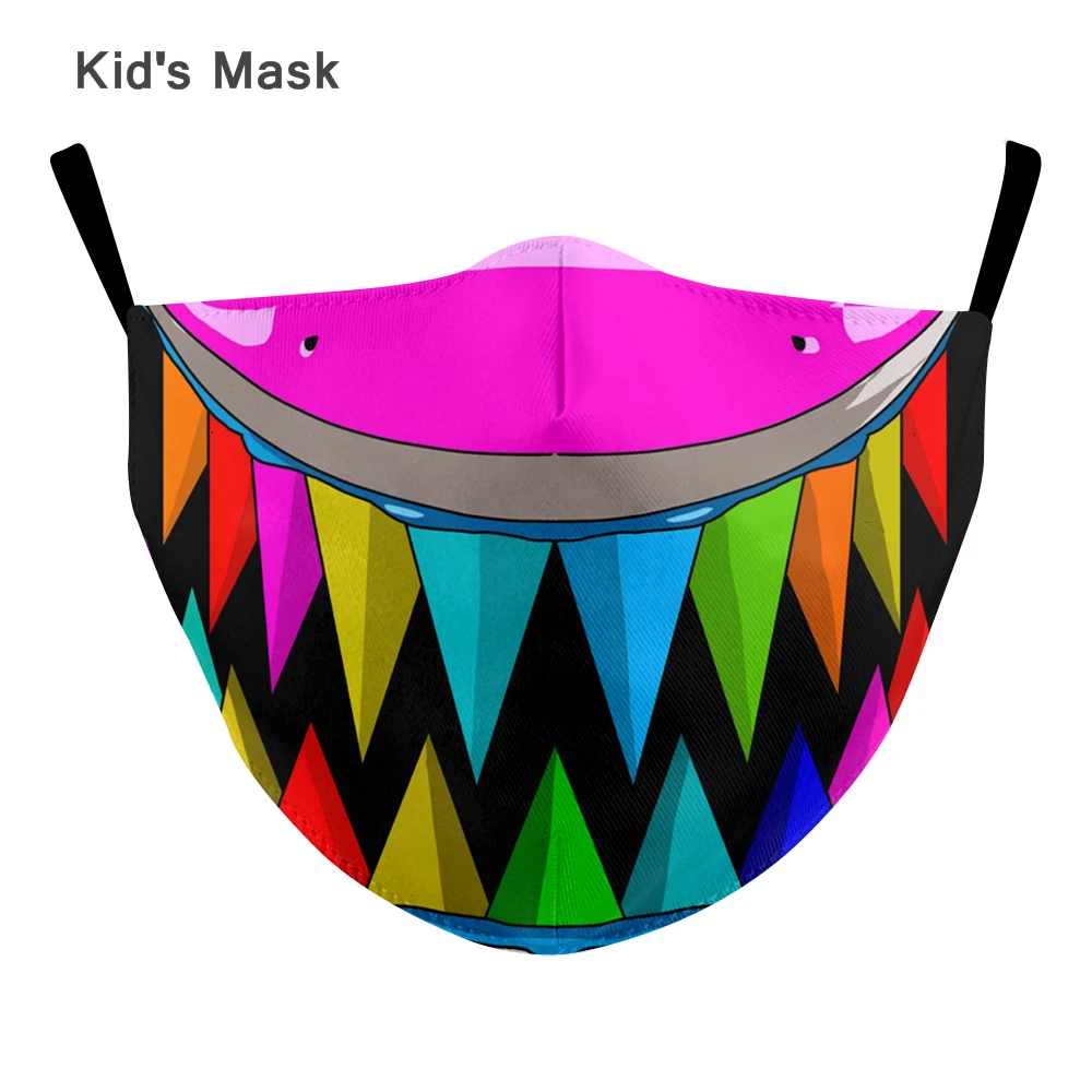 Маска Pm2.5 Забавный паттем печать гримаса Призрак Скелет Половина лица маска