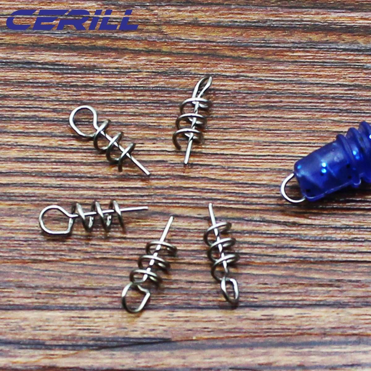 

Cerill 10-50 PCS 15 mm 35 mm Fishing Hook Soft Worm Bait Needle Spring Lock Pin Stainless Steel Connector Fixed Latch Centering