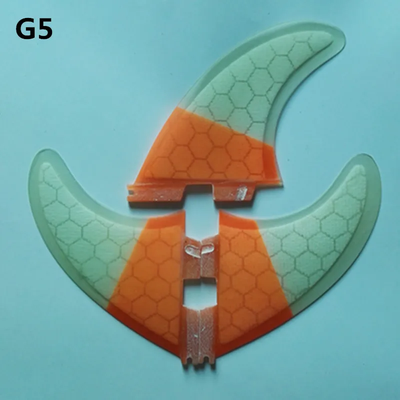 Srfda Бесплатная доставка плавники для серфинга набор THRUSTER BLUE FCS II G5 новый плавник