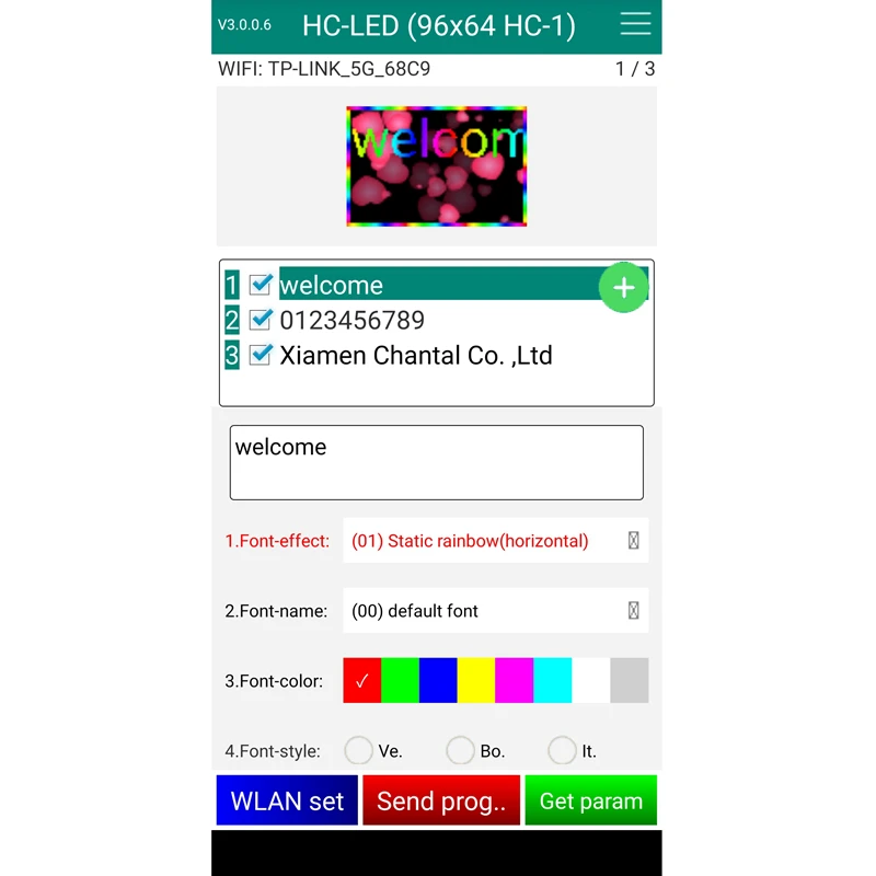 HC 1W USB полный Цвет светодиодный Управление карта Wi Fi Android APP Поддержка Дисплей