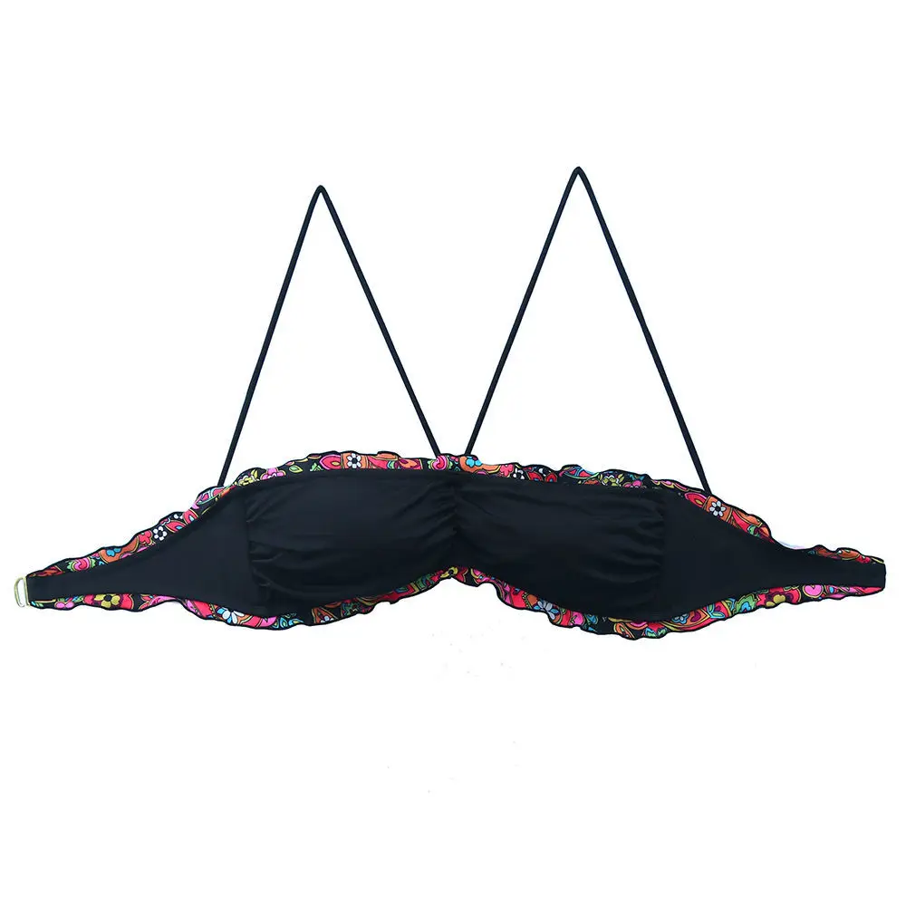 Летний женский купальник-бикини черный купальник бикини купальный костюм микро