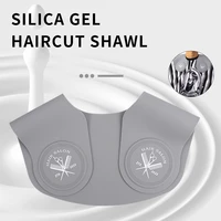 professional hair dye hair cutting collar silicone thickened barber cape hairdressing haircut shawl