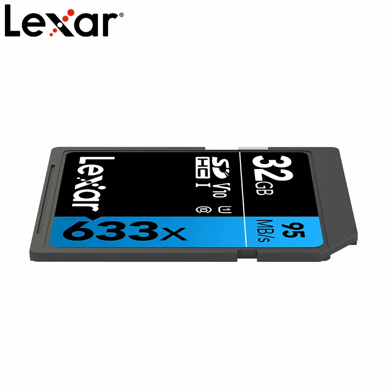 Карта памяти SD Lexar 633X 128 ГБ 256 512 Гб класс 10 V10 U3 SDHC SDXC UHS-I 95 МБ/с./с 32 64 для DSLR HD 1080p 3D 4K