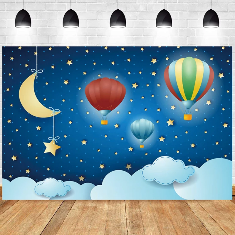Вечерние фоны для фотосъемки с воздушным шаром и звездами Луны | Электроника