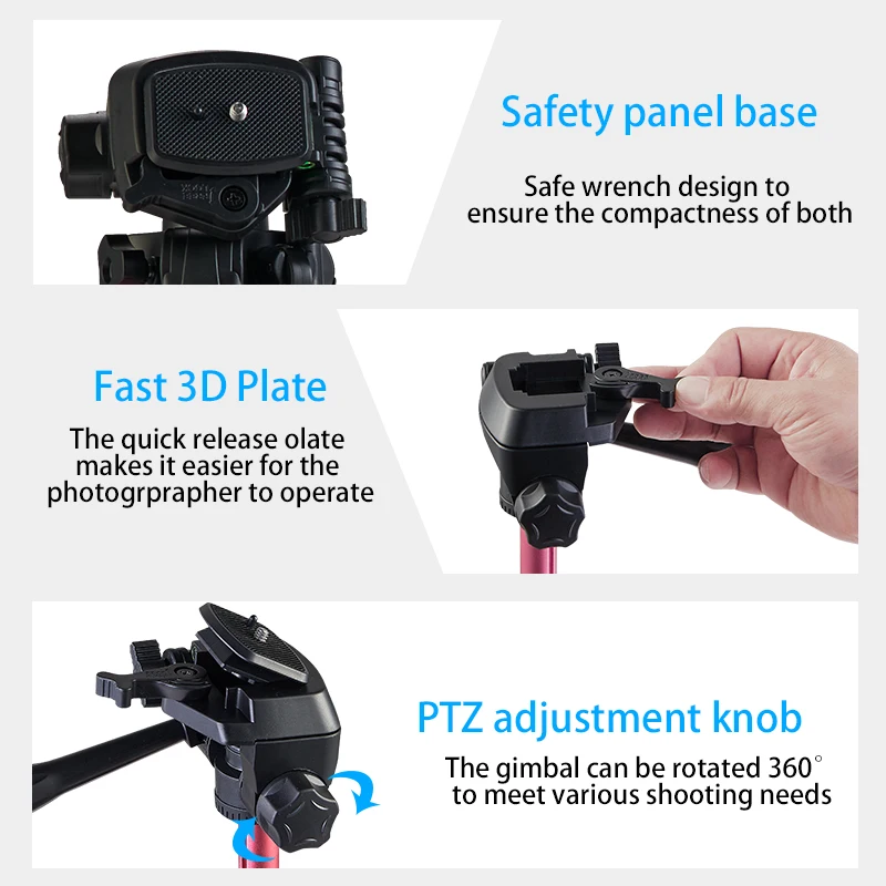 170CM Tripod for Camera with Carry Bag Phone Holder Travel Lightweight For Video/DSLR/Canon/Sony/Photography/Mobile | Мобильные