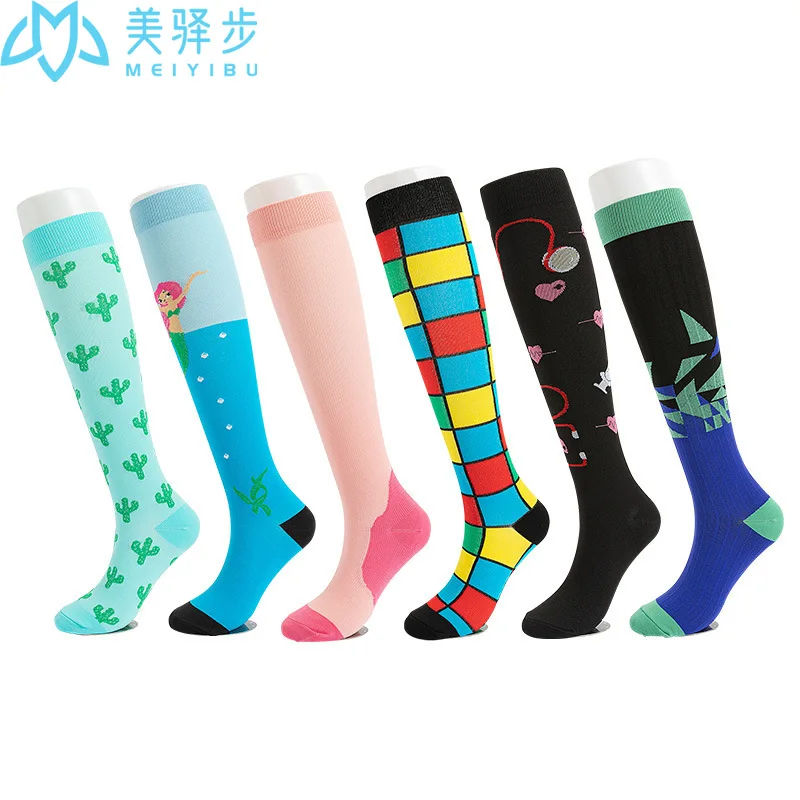 6 Pairs Per Set Compression Socks WOMEN Pressure Sock Stocking Compression