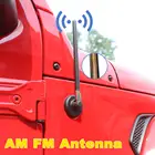 Автомобильная антенна AM FM Усилитель приема для Jeep Wrangler JK JKU 2007-позже JL JLU 2018 2019 черный