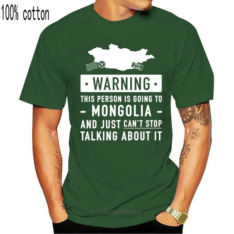 Мужская футболка Монголия страна подарок для женщин мужчин футболка|Мужские