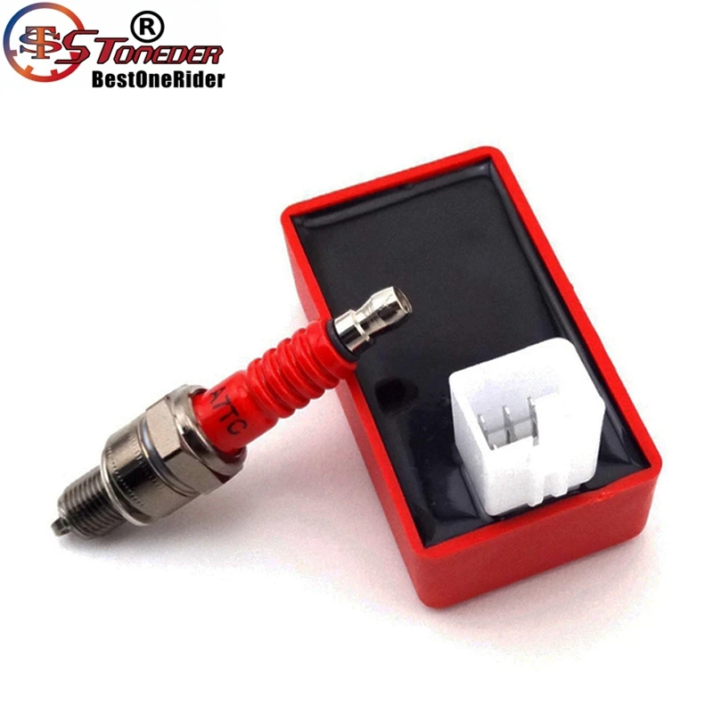 Свеча зажигания STONEDER A7TC коробка AC CDI для китайского двигателя 50 куб. См 70 90 110