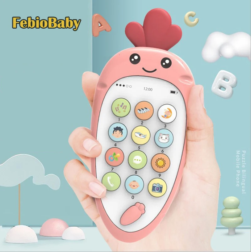 Мультяшный дизайн овощей моркови китайский английский режим 12 кнопок