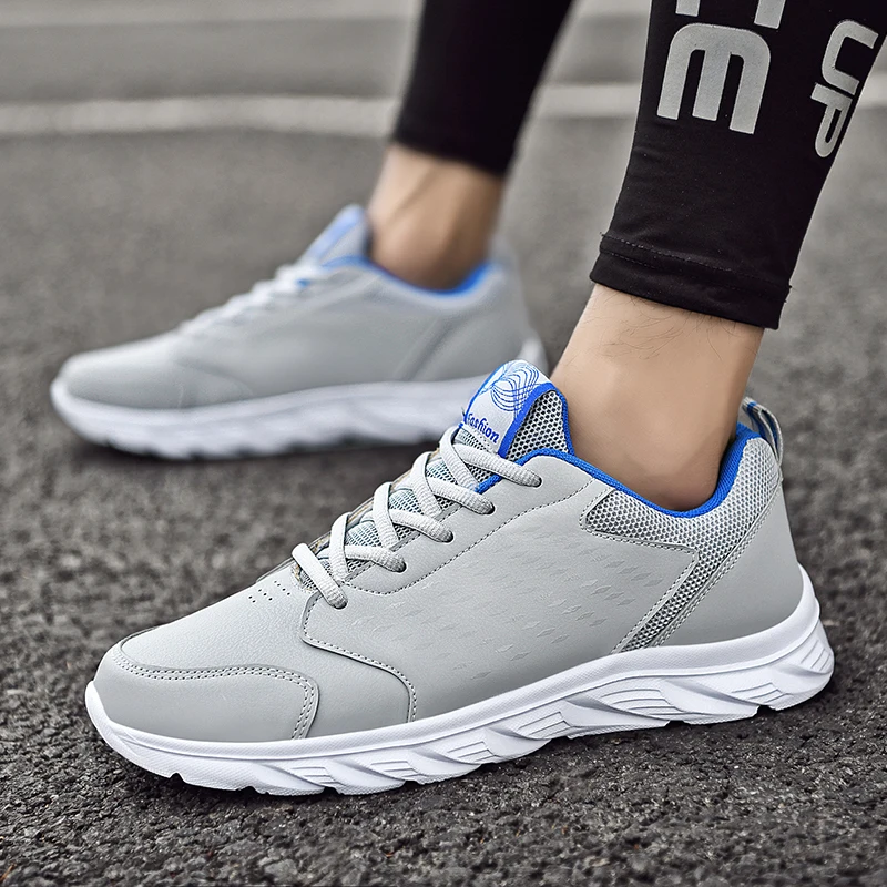 Водонепроницаемые зимние кожаные мужские туфли толстые плюшевые теплые