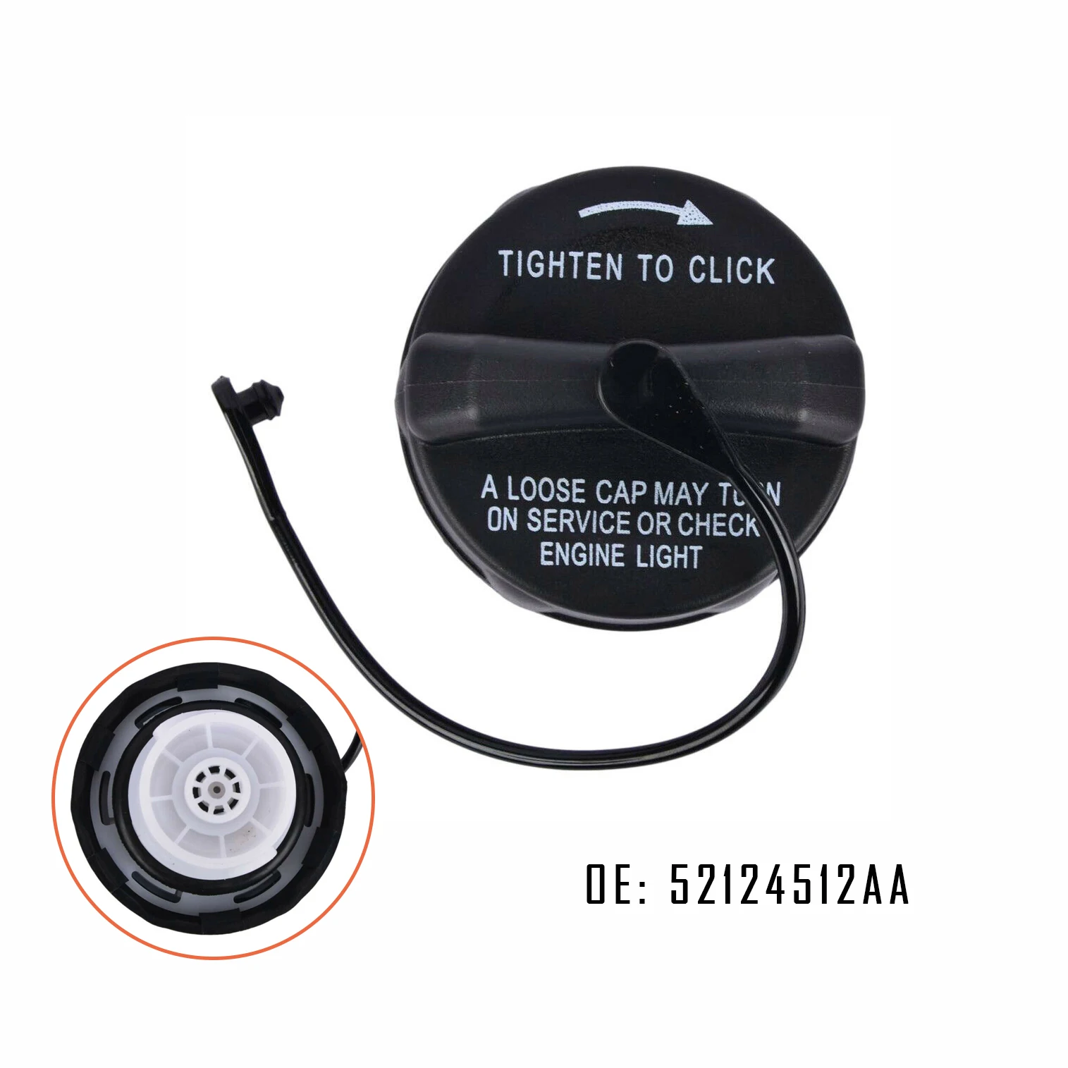 

New Car Non-Locking Fuel Tank Gas Filler Cap Covers Assembly For Jeep Caravan Grand Caravan Durango Nitro