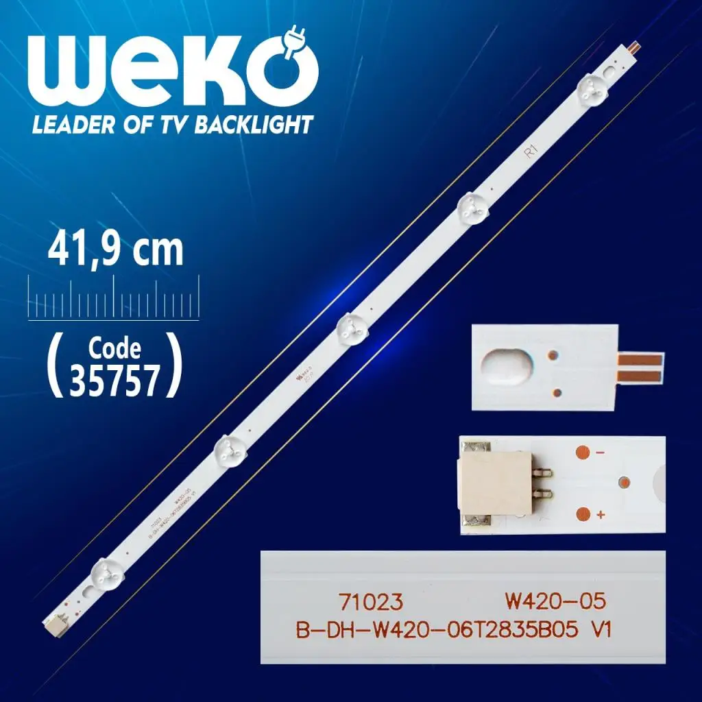 42 ROW2.1 REV 0,6 1 R1-TYPE 6916L-1215A-41,9 см 5 светодиодный- (WK-1225)