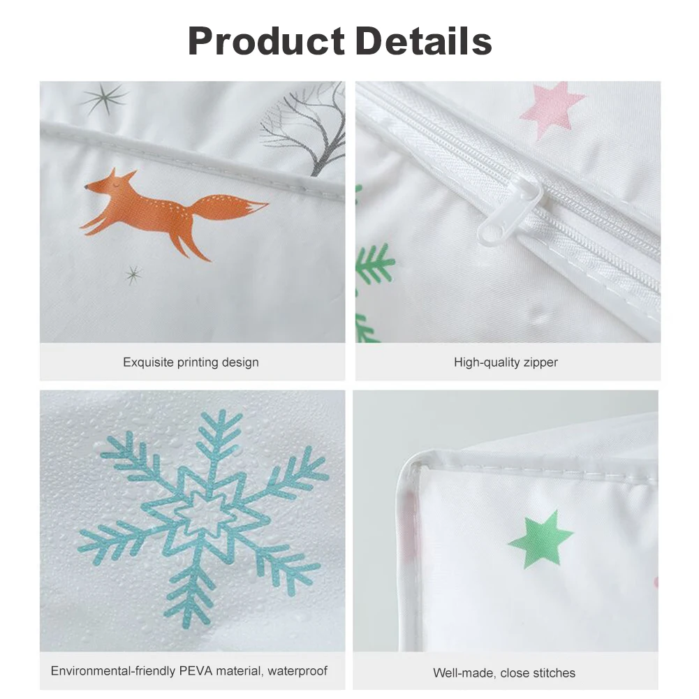 

Quilt Storage Bags Clothes Storage Blankets Sundries Quilts Storage and Organization with Zipper Waterproof Wear Resistant