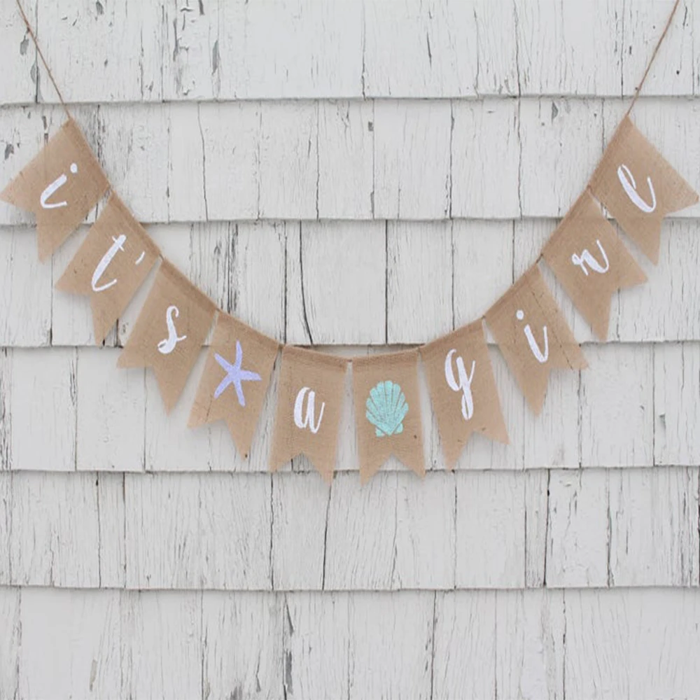 

Украшения для вечеринки в честь будущей матери русалки, баннер для пляжа и детского душа, украшения для душа в морском стиле, баннер для дево...