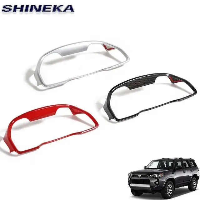 

Car Interior Accessories ABS Car Front Dashboard Decoration Frame Rings Trim Sticker for Toyota 4Runner 2010+