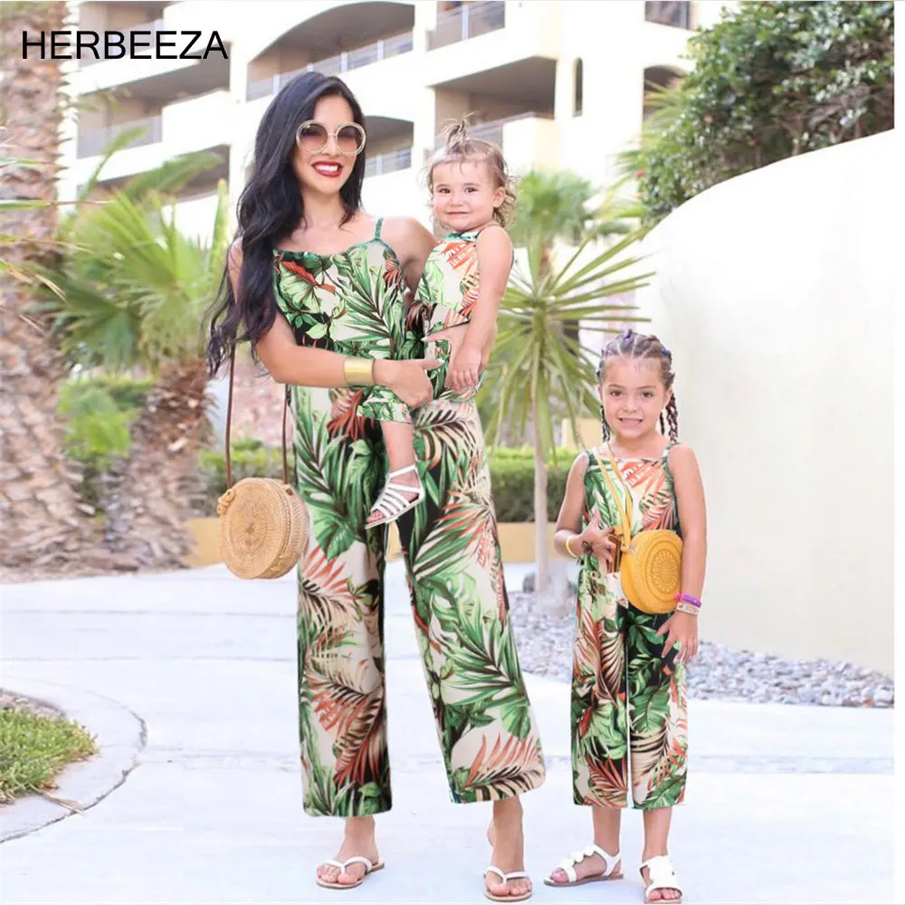 

Mom And Daughter Dress Beach Bohemia Rompers For Mommy And Me Clothes Mother And Daughter Clothes Matching Summer Family Outfits