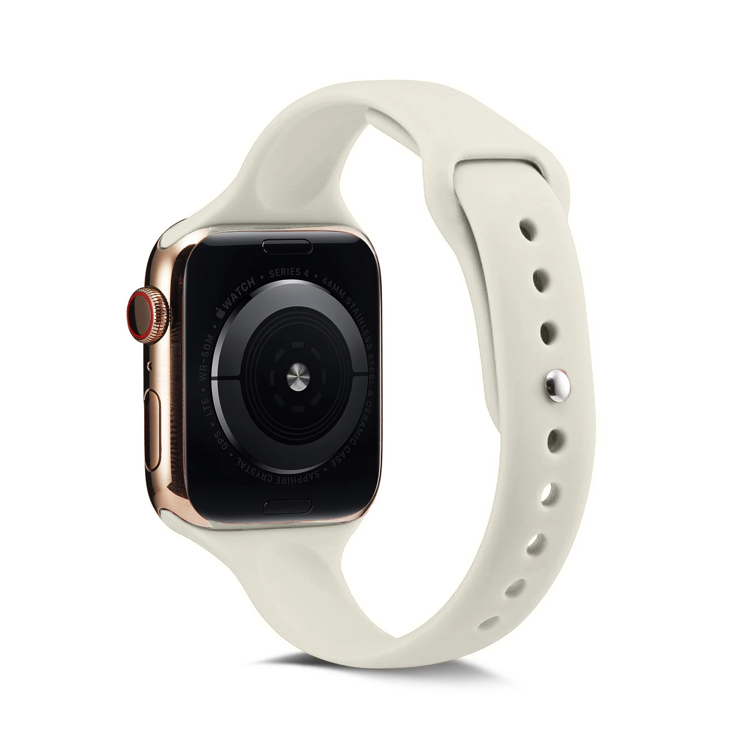 Ремешок для часов Apple Watch 38 мм 42 мм 44 мм 40 мм IWatch 4 3 2 1 спортивный силиконовый ремешок тонкий браслет аксессуары для часов