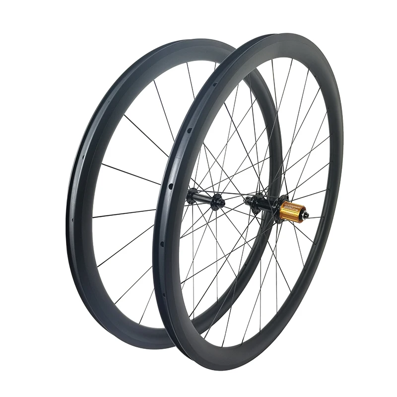 

700C Ultralight 1290g all road 38mm deep clincher basalt brake 20H 24H gravel bicycle carbon wheelset 25mm wide Bitex RAF10 RAR9