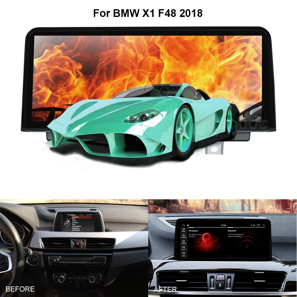 Автомобильный мультимедийный плеер экран 10 25 дюйма Android 9 0 для BMW X1 F48 2016 17