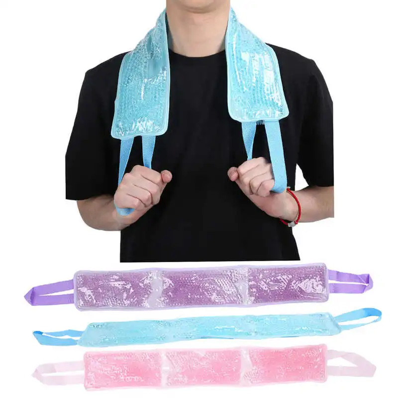 

1PCS Neck Ice Pack Cooling Gel Neck Wrap with Soft Plush Backing Hot Cold Pack Gel Bead Ice Pack for Neck Shoulder Pain Relief