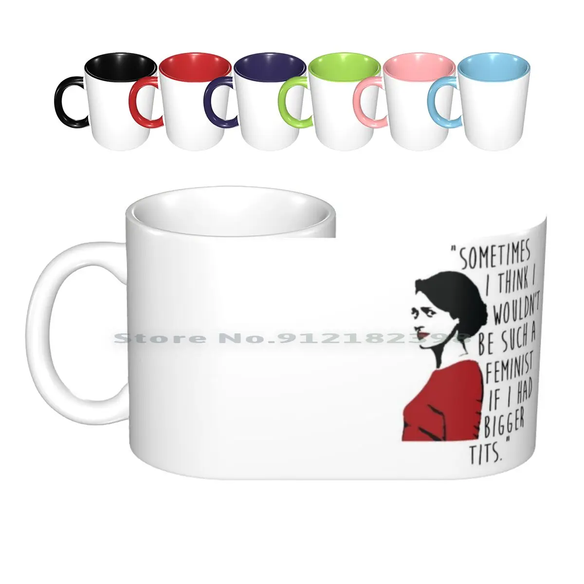 

Fleabag Ceramic Mugs Coffee Cups Milk Tea Mug Fleabag Fleabag Tv Show Feminist Creative Trending Vintage Gift Bottle Cup