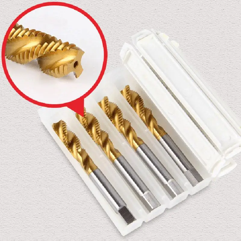 1/6 шт. набор сверл спиральный винт метрический композитный кран сверло