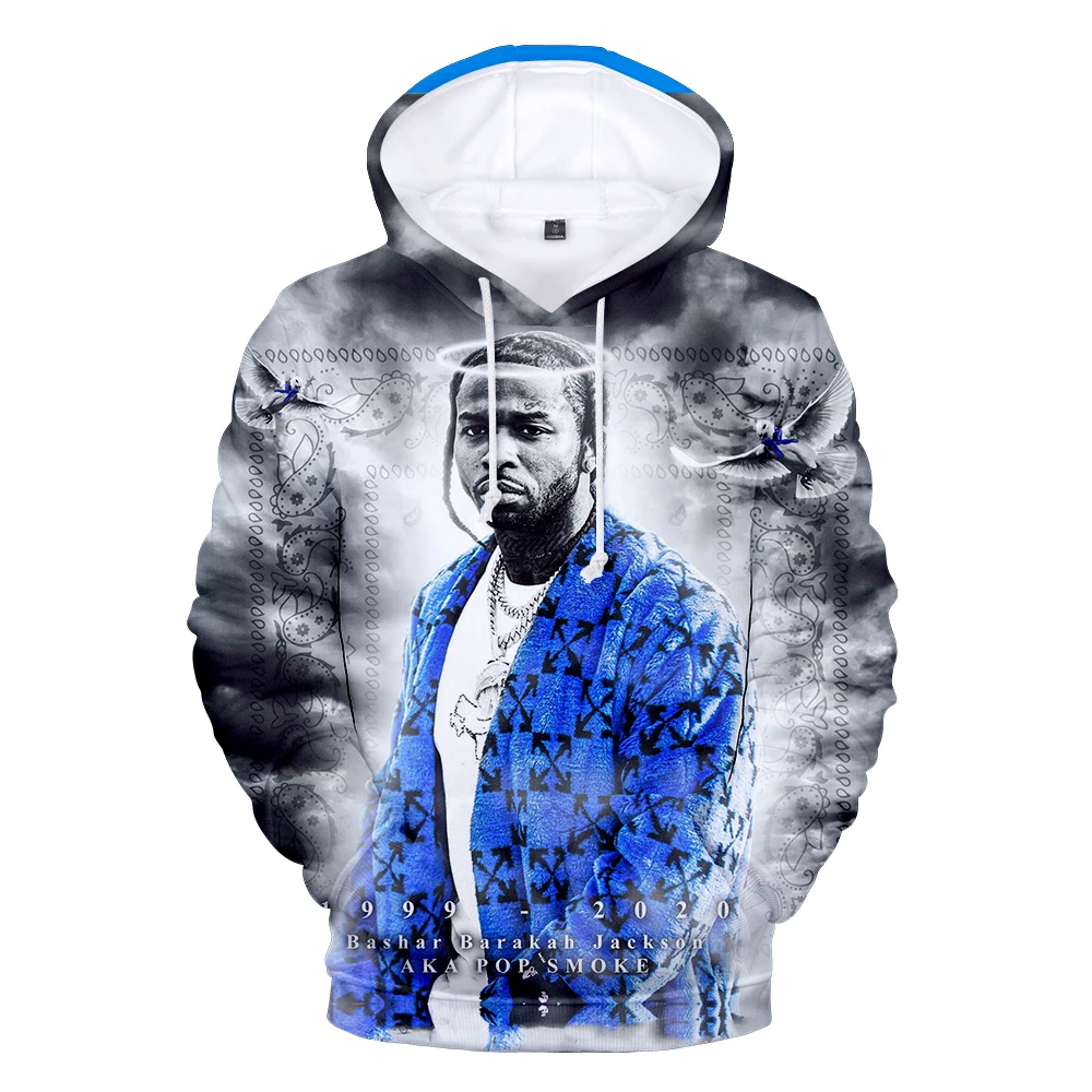 

2021 POP SMOKE 3D Print Hoodies Men Women Fashion Sweatshirt Oversized Hoodie Rapper Singer HipHop Pullover Un Men-Pullovers