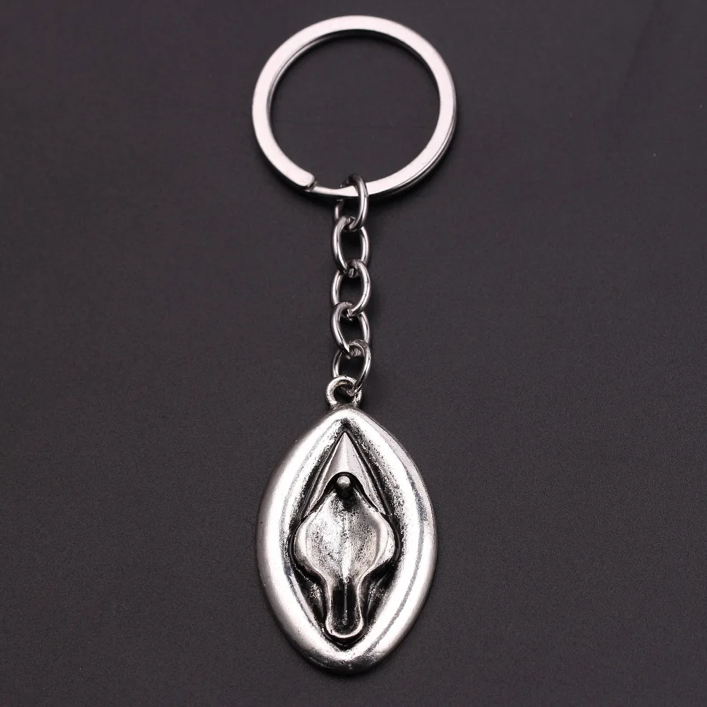 Брелок для автомобиля женский секс-орган брелок металлический кулон брелки