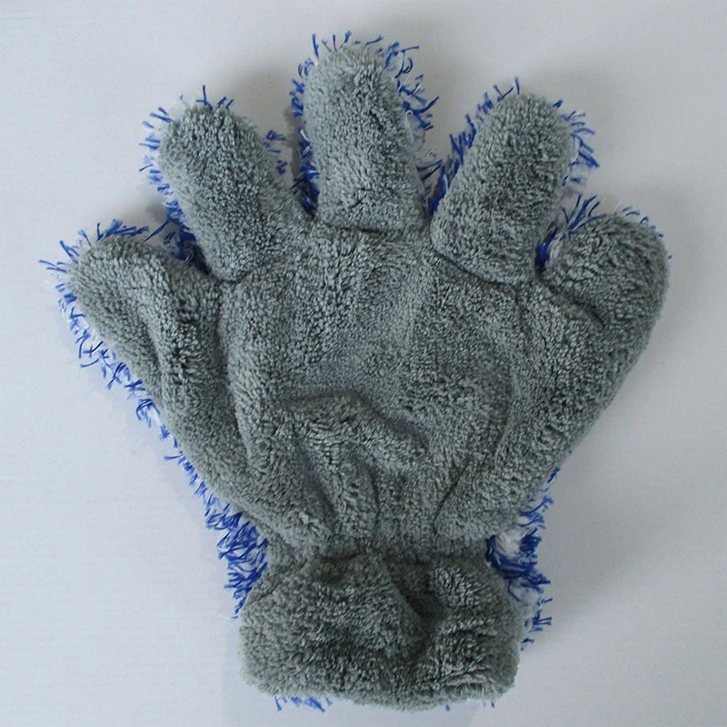 Варежка из микрофибры плюшевая щетка для мытья автомобиля мебели