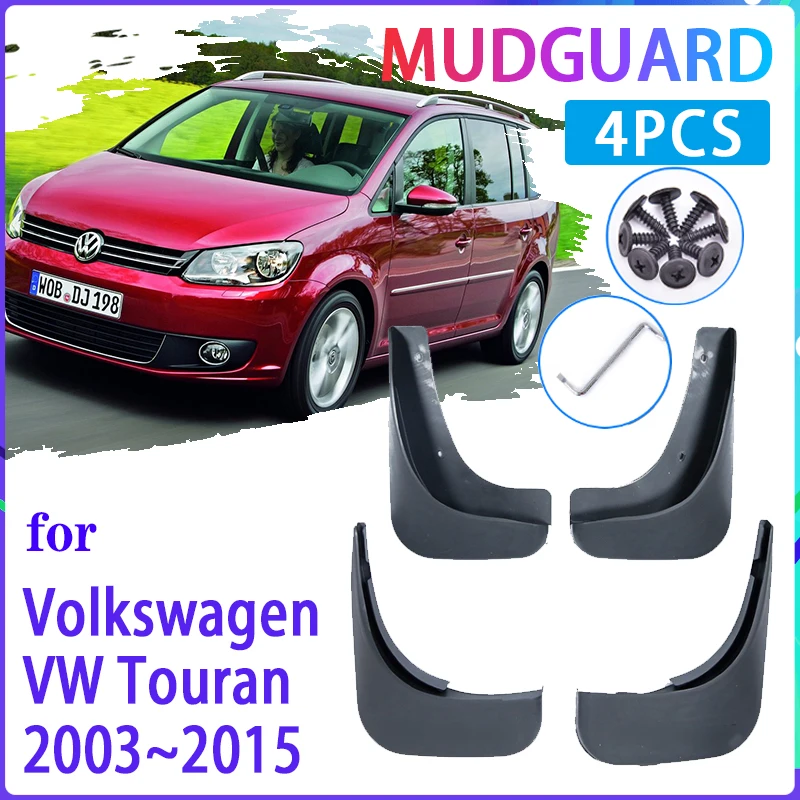 

4 шт. Автомобильные Брызговики для Volkswagen VW Touran 2003 ~ 2015, брызговики, автомобильные аксессуары