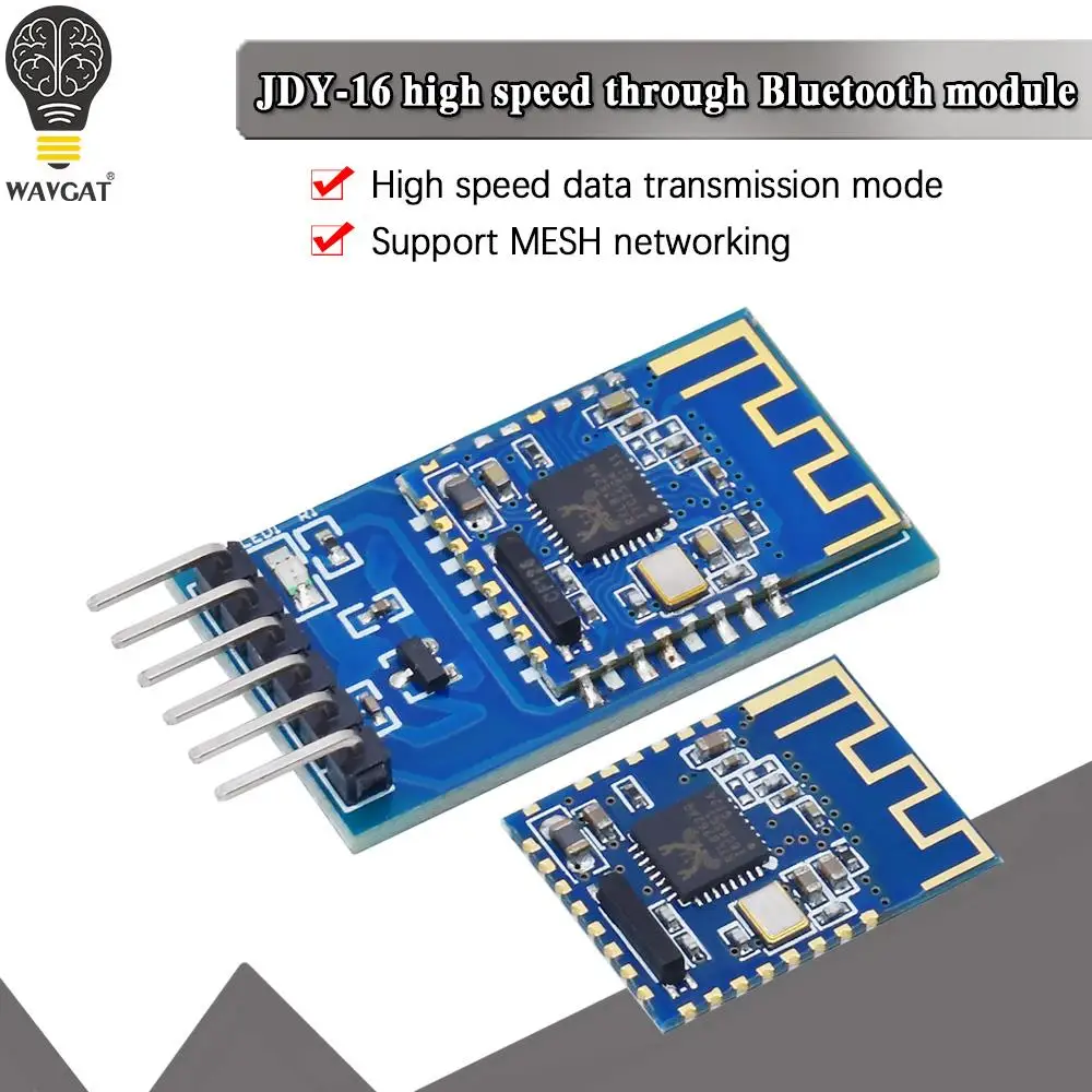 

JDY-16 Bluetooth-compatible 4.2 Transparent Transmission Module CC2541 2.4G Wireless BLE IIC I2C UART Interface Support Airsync