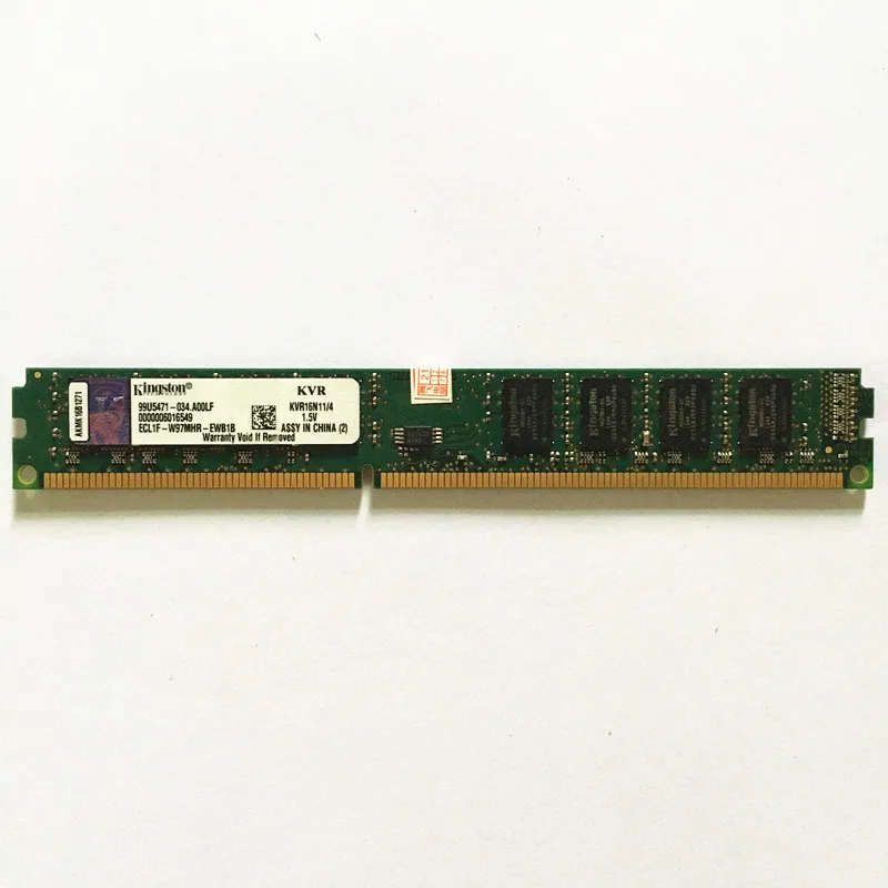Оперативная память Kingston ddr3 ОЗУ 4 Гб 1600 МГц KVR16N11/4 1 5 в 240PIN | Компьютеры и офис
