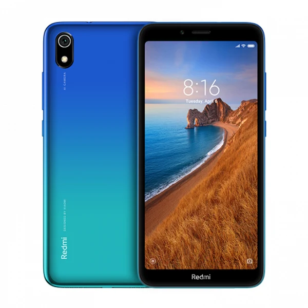 Gem Blue Оригинальная глобальная версия Xiaomi Redmi 7A 7A 2 ГБ 32 ГБ 4000 мАч аккумулятор смартфон Snapdargon 439 Восьмиядерный 5,4" 18:9 полный экран - Цвет: Gem Blue