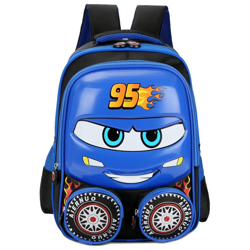 Новинка креативная детская школьная сумка Disney с 3D машинками милый мультяшный