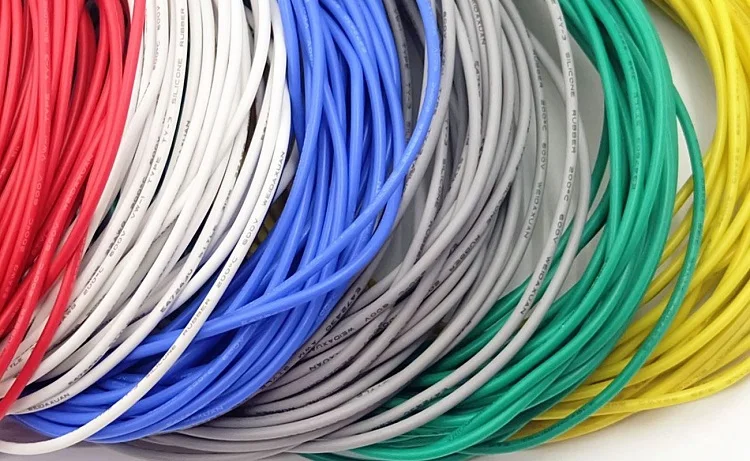 1 м 22AWG силиконовый резиновый провод электронный медный изолированный