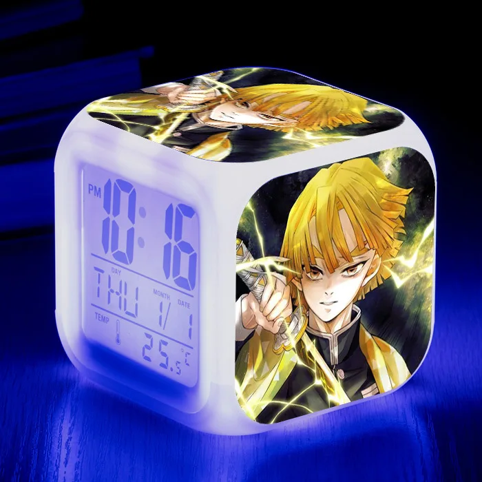 Будильник цифровой со светодиодной подсветкой мультяшный 3D-рисунок рассекающий