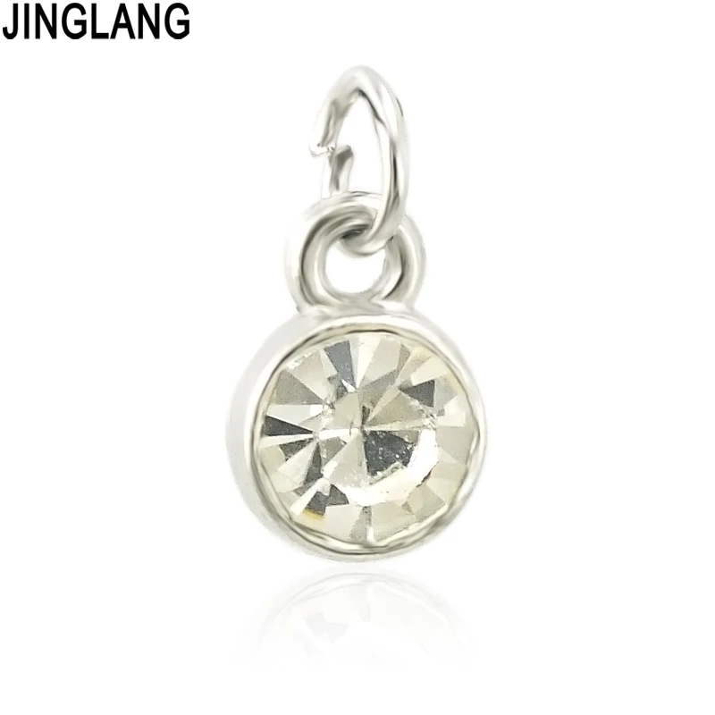 

JINGLANG Making Rhinestone Bit Charms Pendants Fit Bracelet Necklace Bag, Fashion Jewelry Accessories Gift For Women Men 30 pcs
