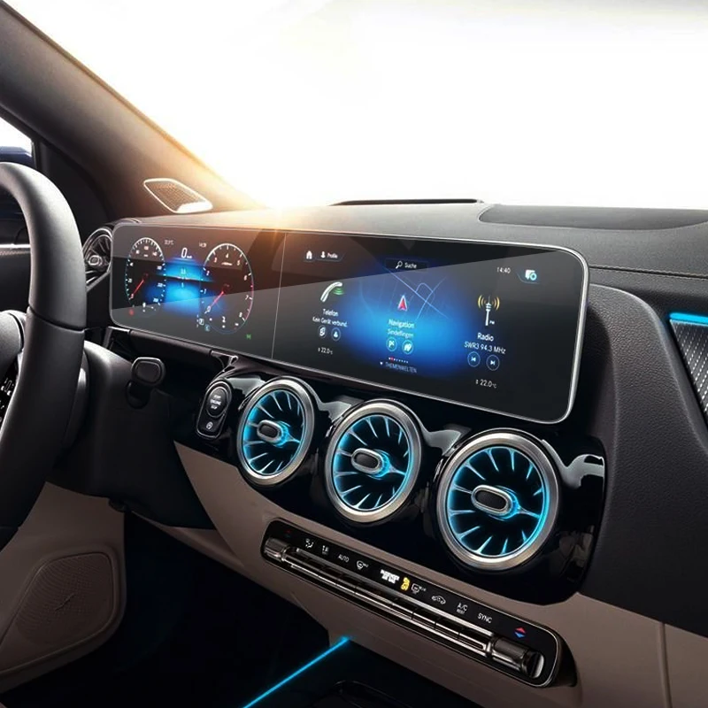Стайлинг автомобиля для Mercedes Benz GLA Class H247 2020 Настоящее стекло экрана GPS навигации