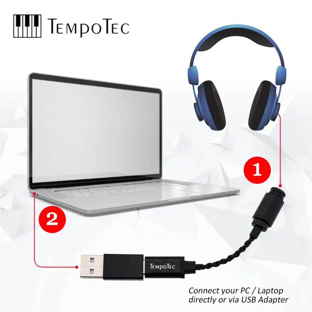 

Headphone Amplifier TempoTec Sonata HD Chip CS42L42 USB Type C 3.5mm DAC Amp Audio For Android Phone/PC