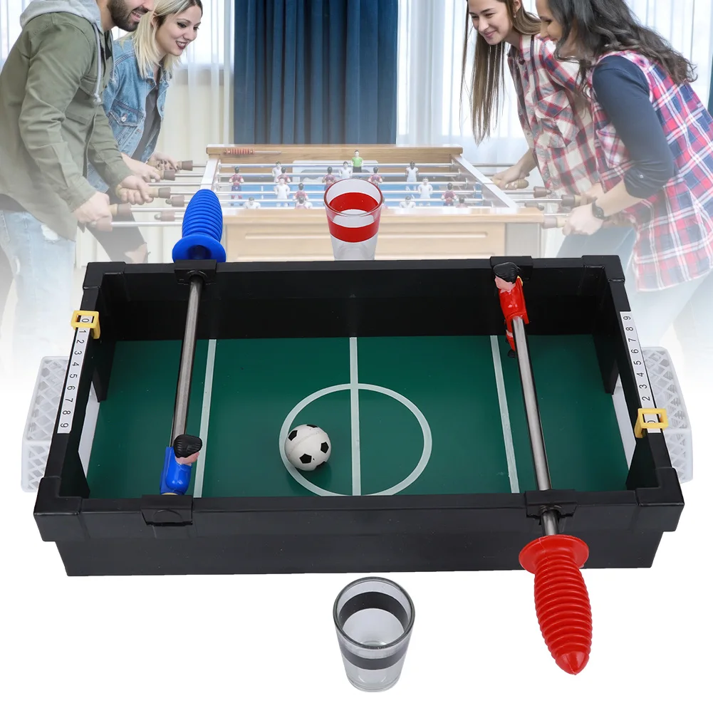 Пластиковый настольный футбол для двух человек спортивный подарок Круглый дома
