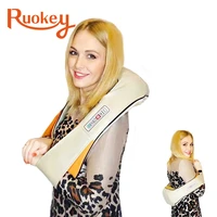 6key electrical shiatsu back neck shoulder body massager infrared heated kneading car home massage shawl