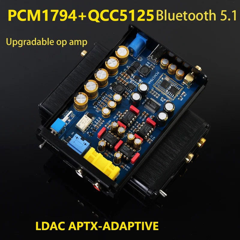 Hi-Fi QCC5125 APTX HD LDAC Bluetooth 5.1 беспроводной приемник-адаптер PCM1794 USB DAC декодер |
