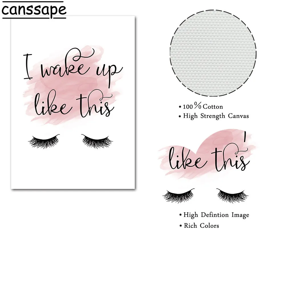 Постер для наращивания ресниц плакаты и принты макияжа рисование на холсте