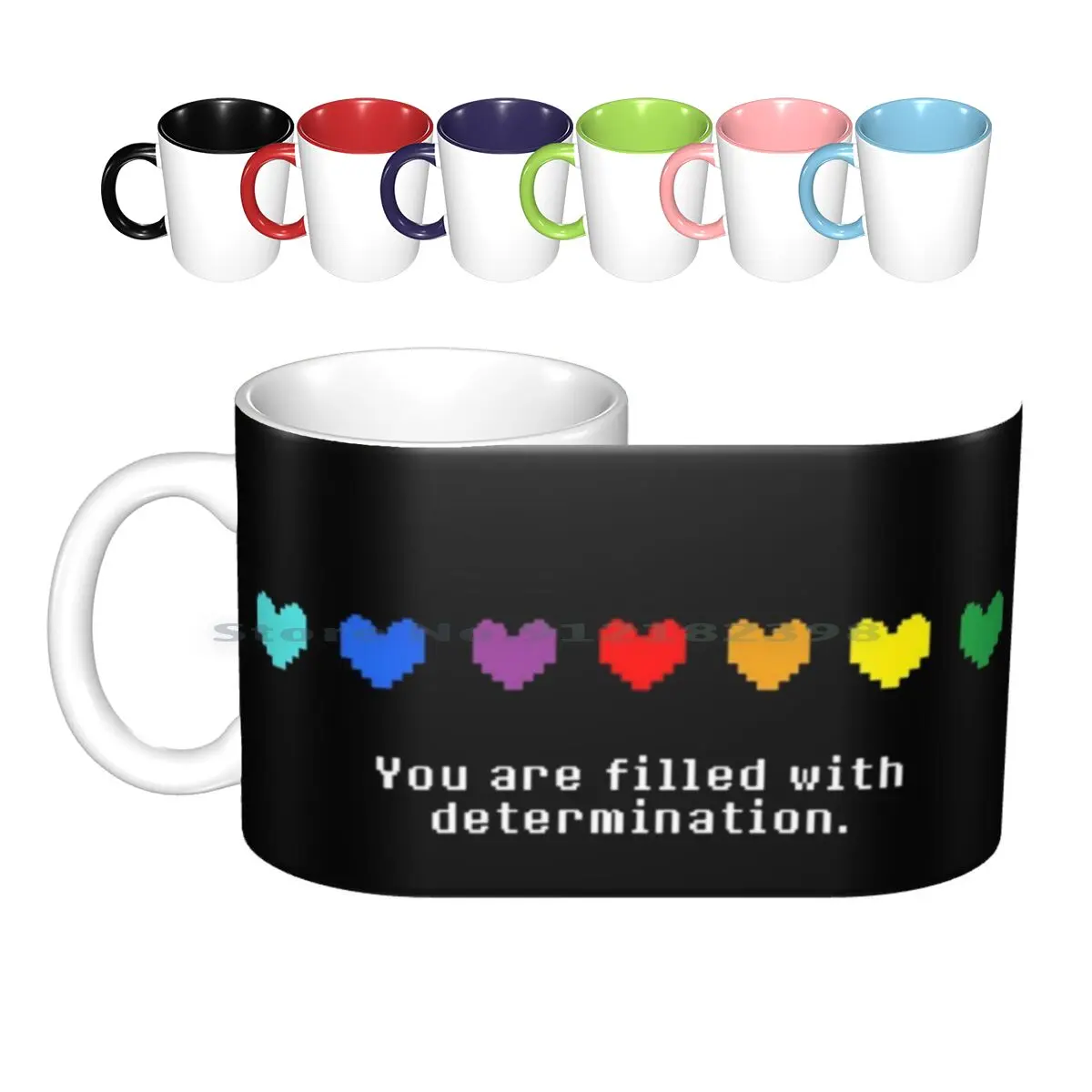 

Undertale-You Are Filled With Determination. Ceramic Mugs Coffee Cups Milk Tea Mug Undertale You Are Filled With Determination