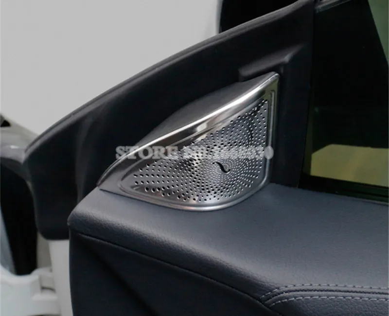 Внутренняя дверь автомобиля аудио динамик рамка Крышка отделка 2 шт. для Benz CLA C117