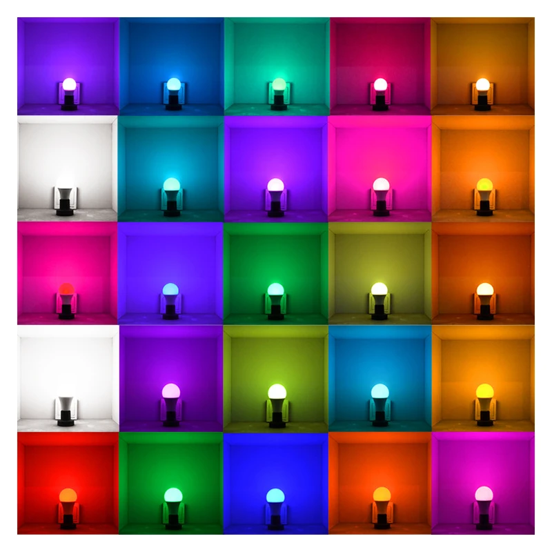 110 В 220 E27 RGB светодиодный светильник 5 Вт 10 15 сменная цветная светодиодная лампа RGBW