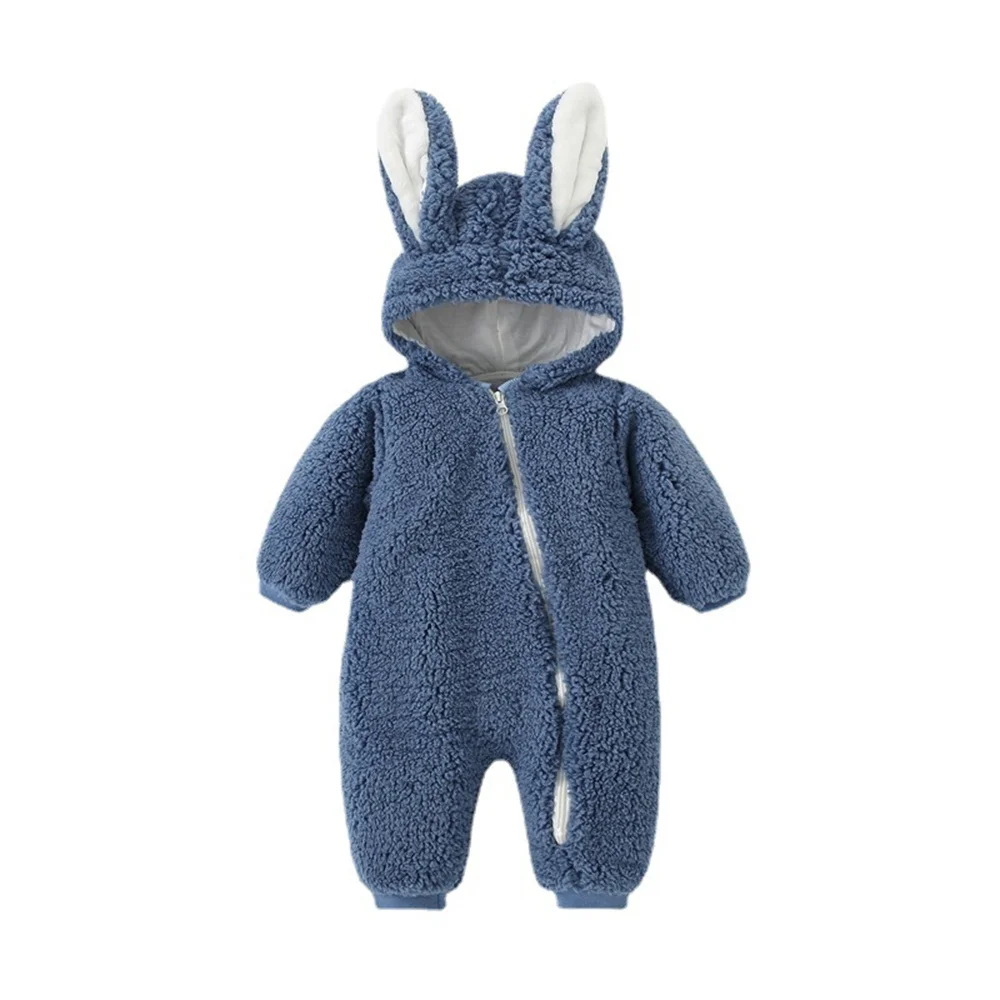 

Newborn Baby Romper Winter Costume Baby Boys Clothes Plus Fleece Warm Baby Girls Clothing Rabbit Overall Baby Rompers Jumpsuit